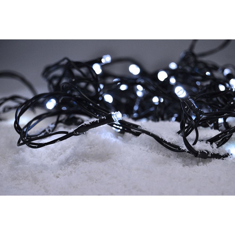 Solight LED vánoční osvětlení programovatelné 50 LED -studená bílá, 24V IP44  1V110-W