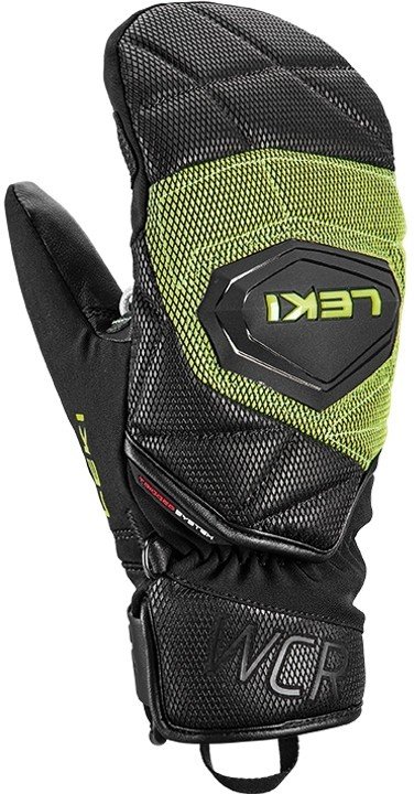 Leki WCR Coach 3D Junior Mitt - black/ice lemon 4.0