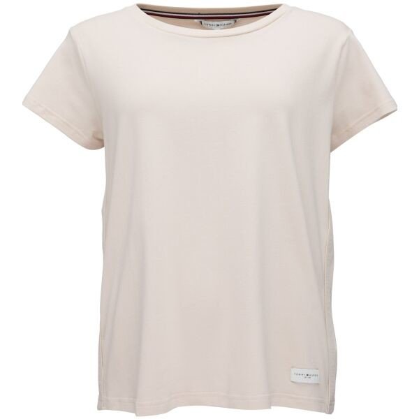 Tommy Hilfiger SHORT SLEEVE T-SHIRT Dámské tričko, béžová, veľkosť M