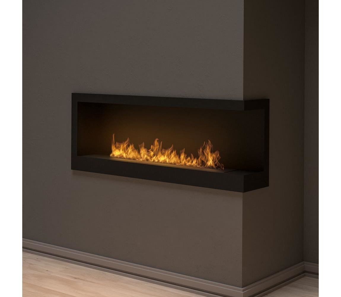 InFire InFire - Rohový BIO krb 45x120 cm 3kW černá