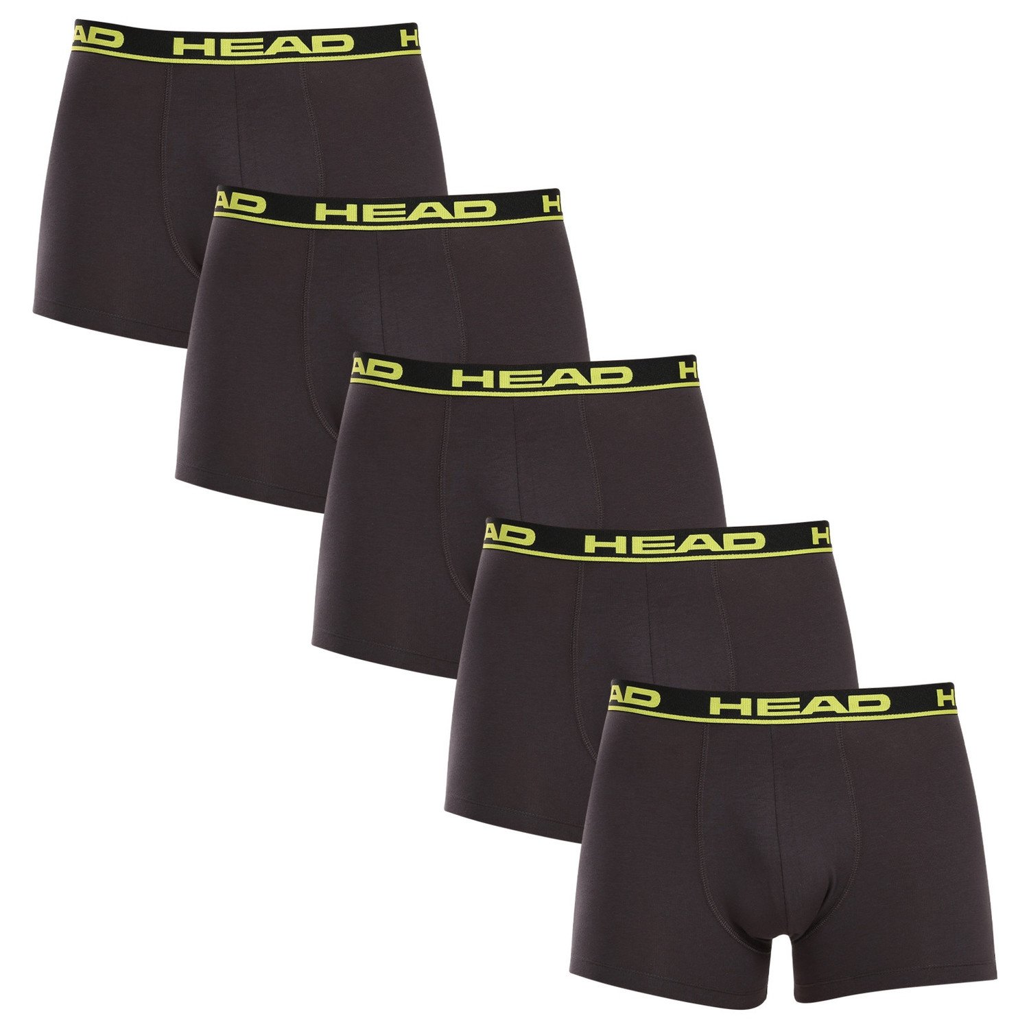 5PACK pánské boxerky HEAD šedé (701203974 020) XL