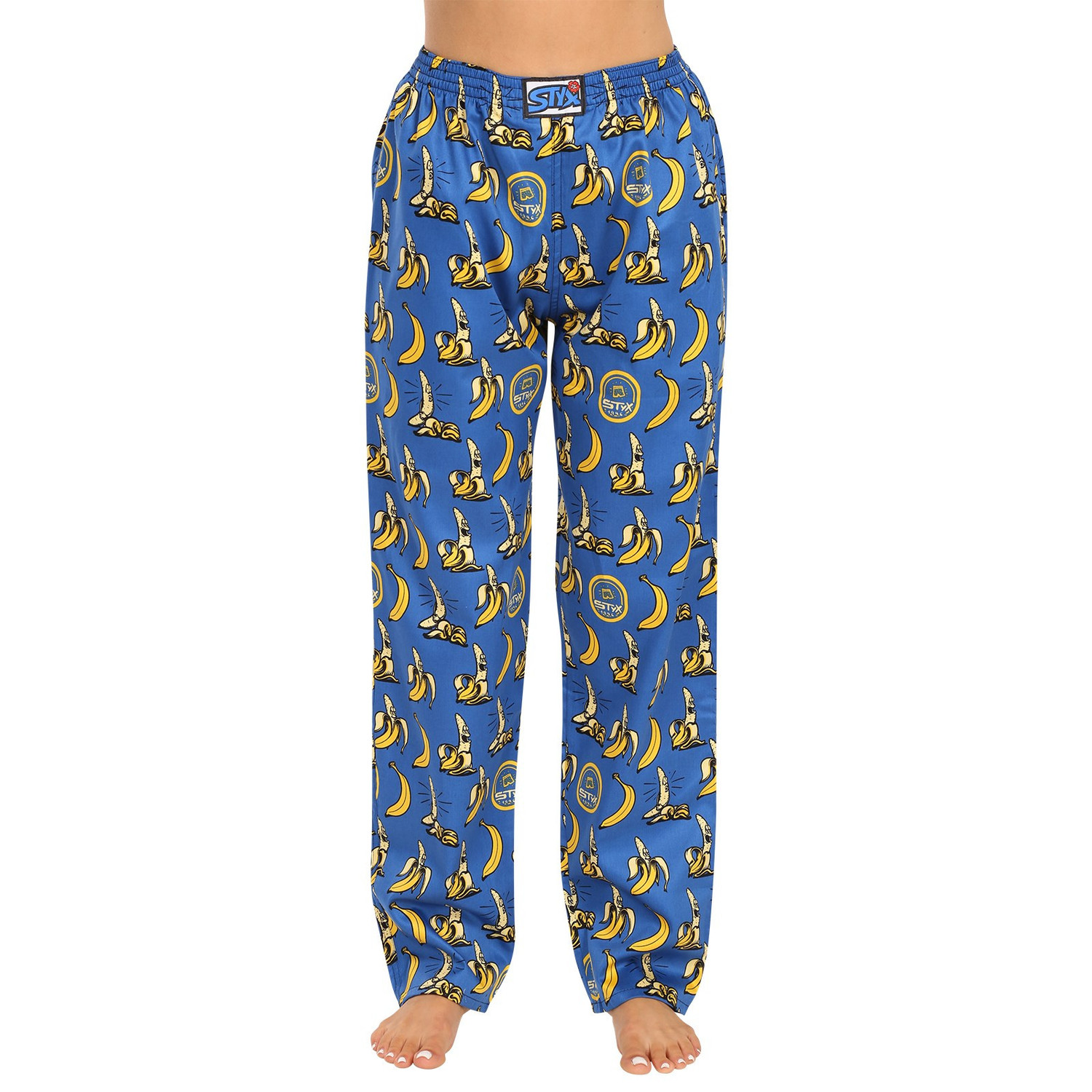 Dámské kalhoty na spaní Styx banány (DKD1359) XL