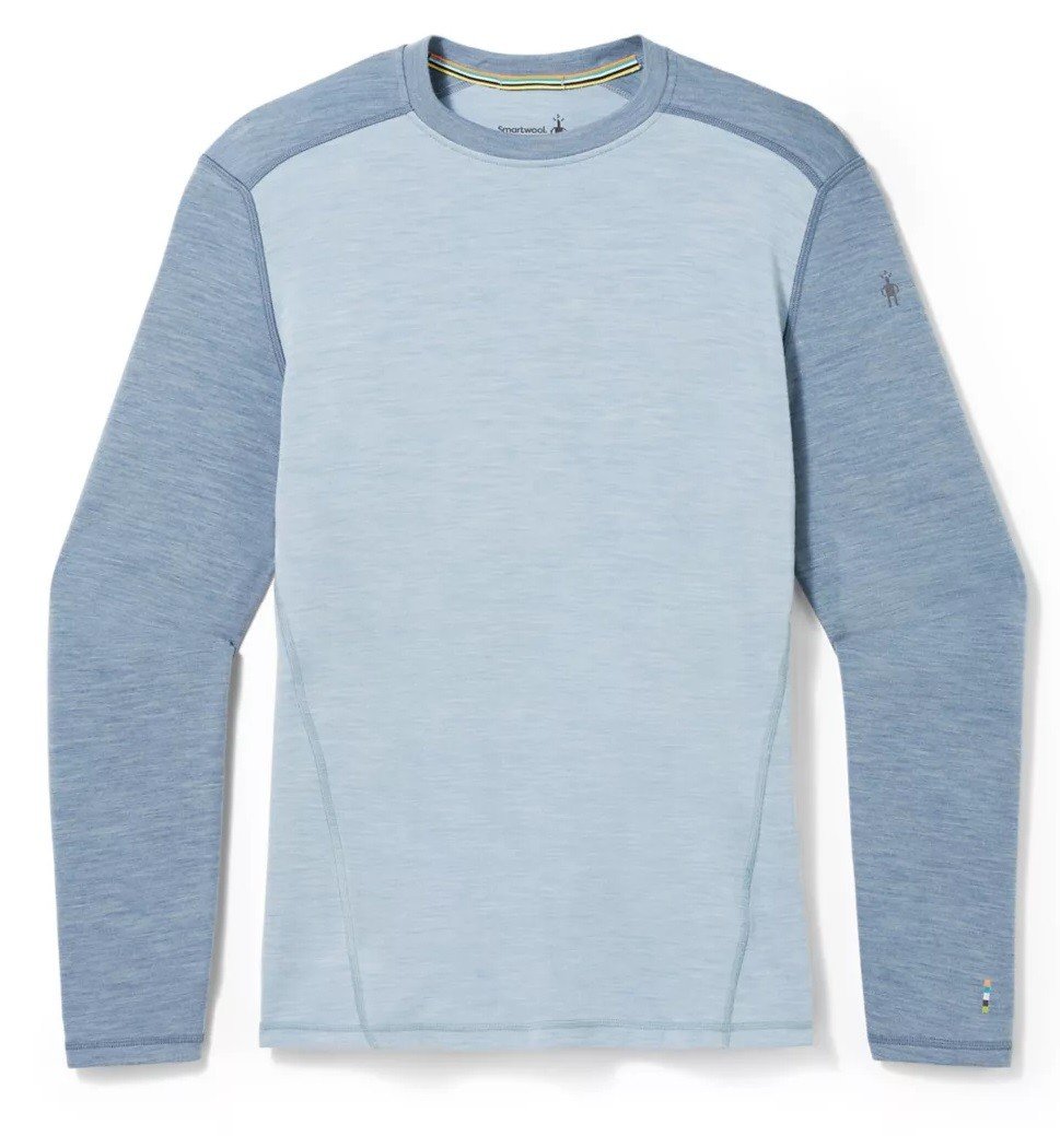 Smartwool CLASSIC THERMAL MERINO BL CREW BOXED pewter blue-lead Velikost: M