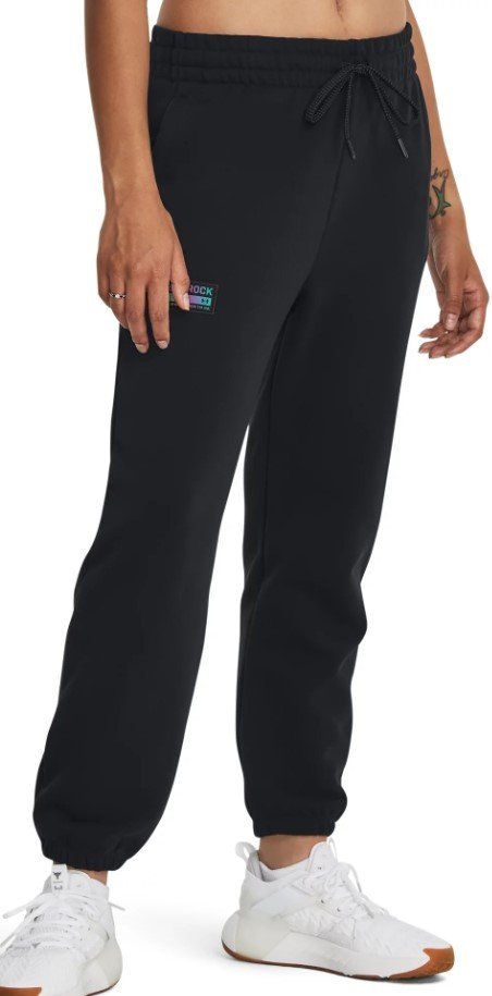 Kalhoty Under Armour Pjt Rock HW Terry Pnt-BLK