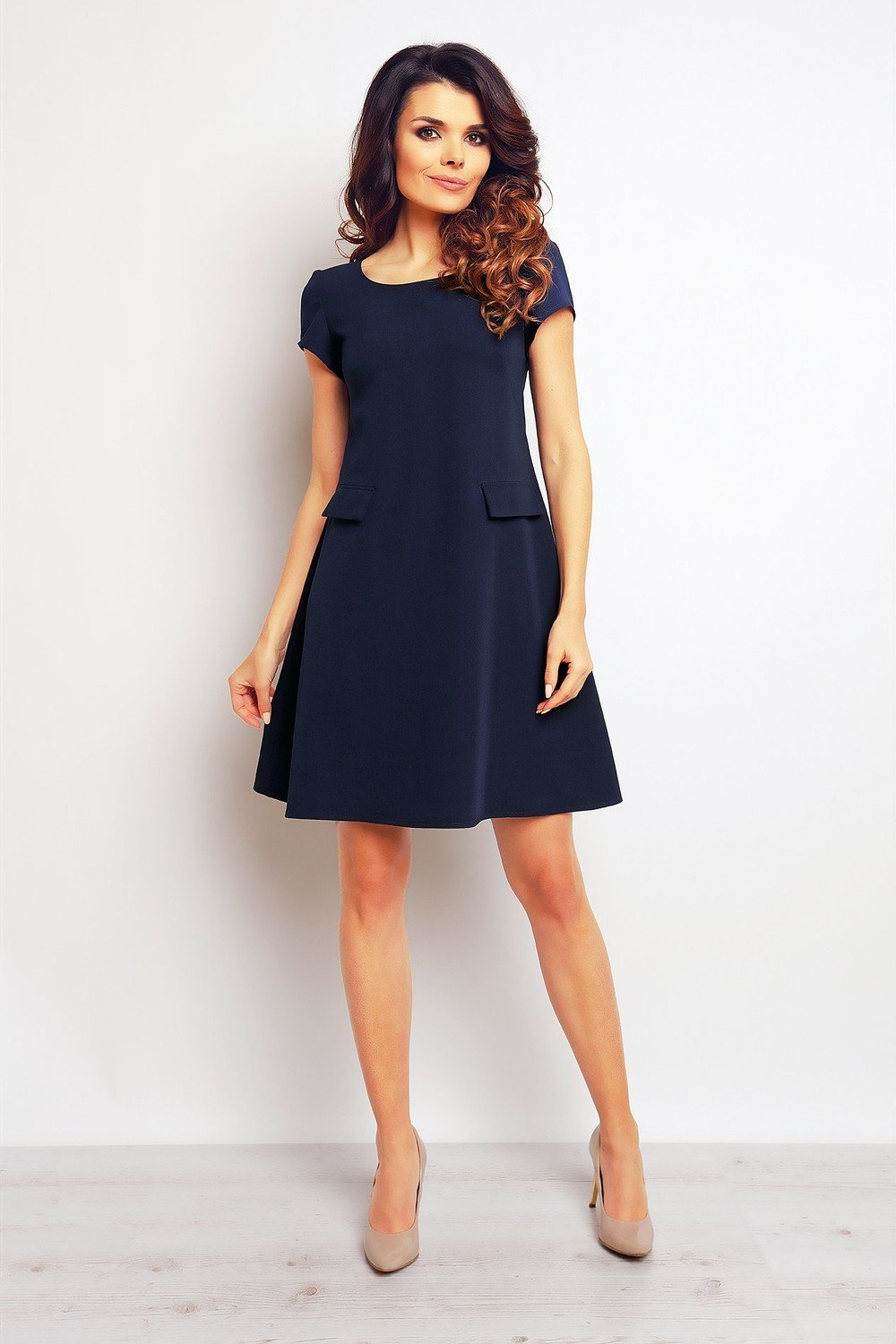 Infinite You Woman's Dress M081 Navy Blue