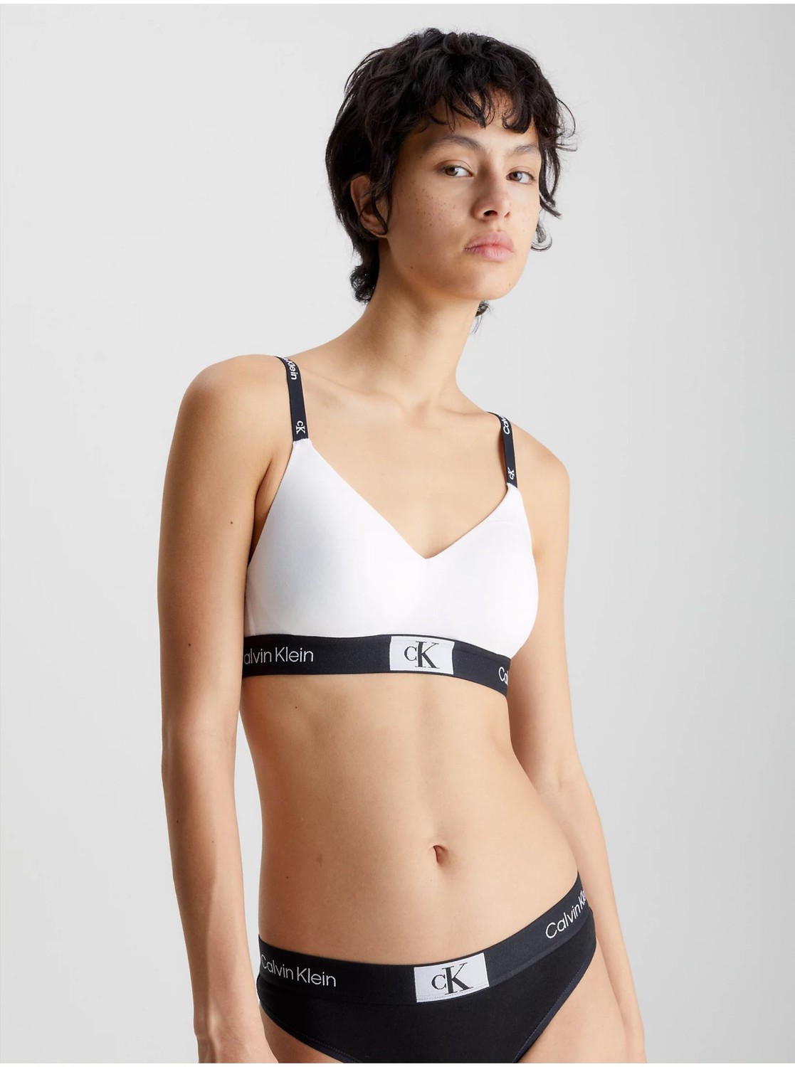 Bílá dámská bralette podprsenka Calvin Klein Underwear - Dámské