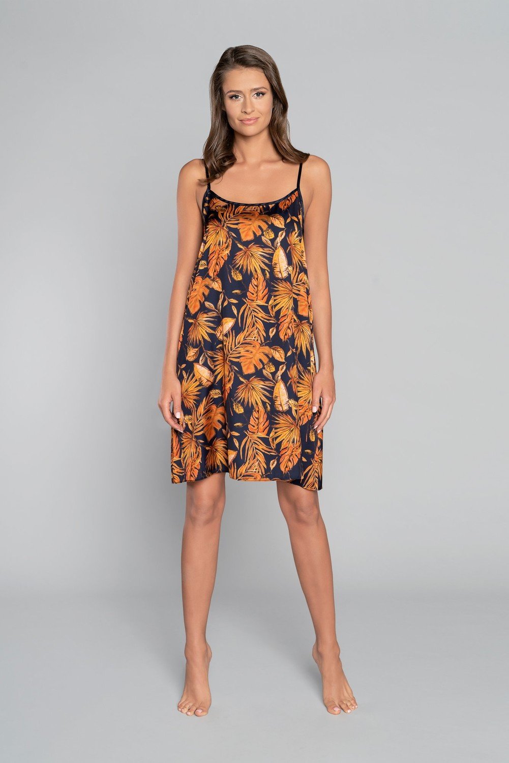 Dámská košile Monstera s úzkými ramínky - potisk