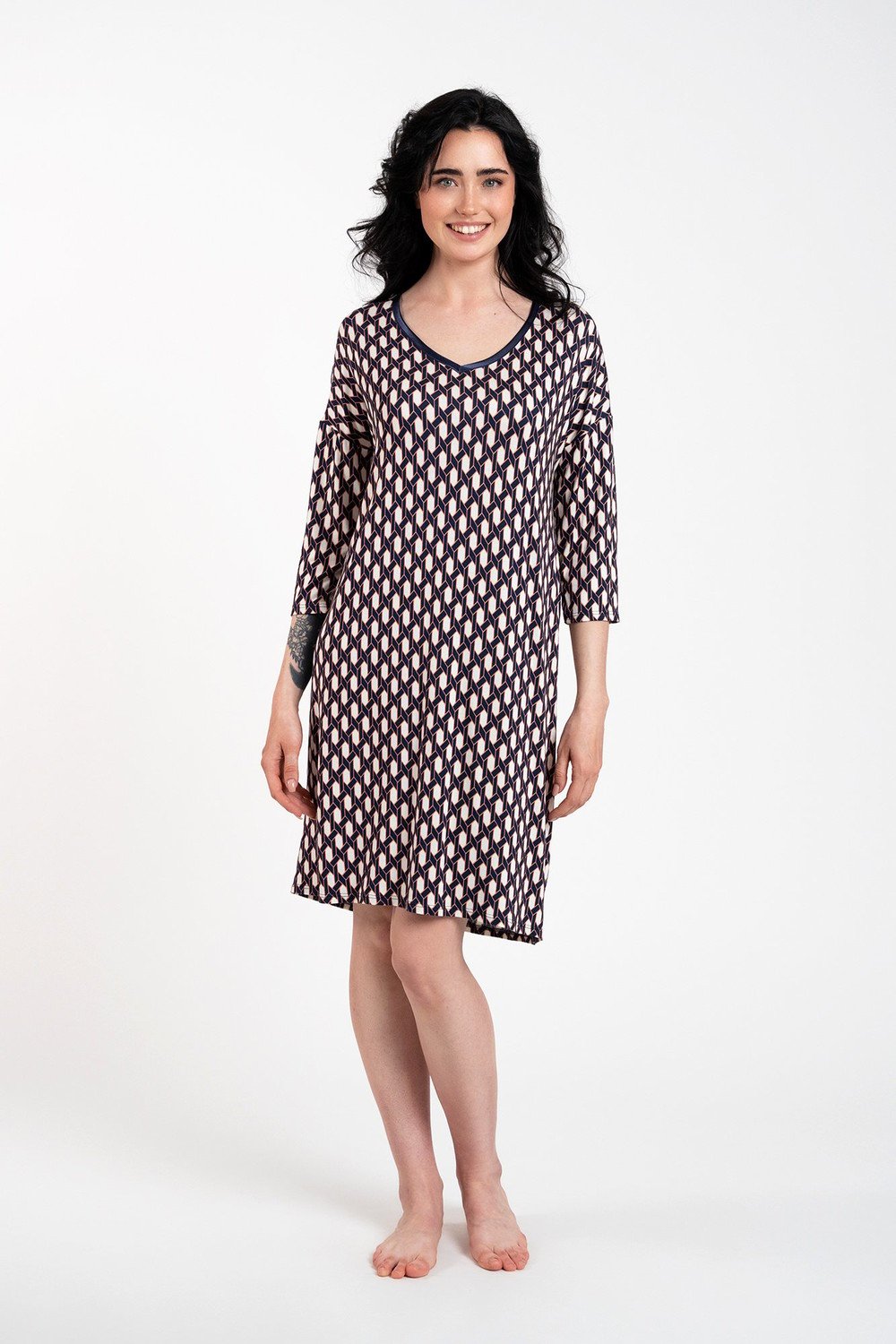 Dámská košile Milda 3/4 rukáv - potisk