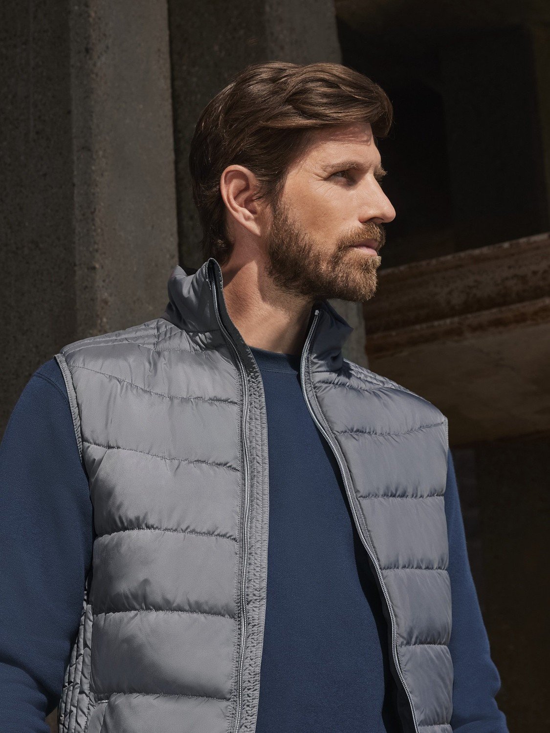 Szara kamizelka męska Nano Bodywarmer Russell