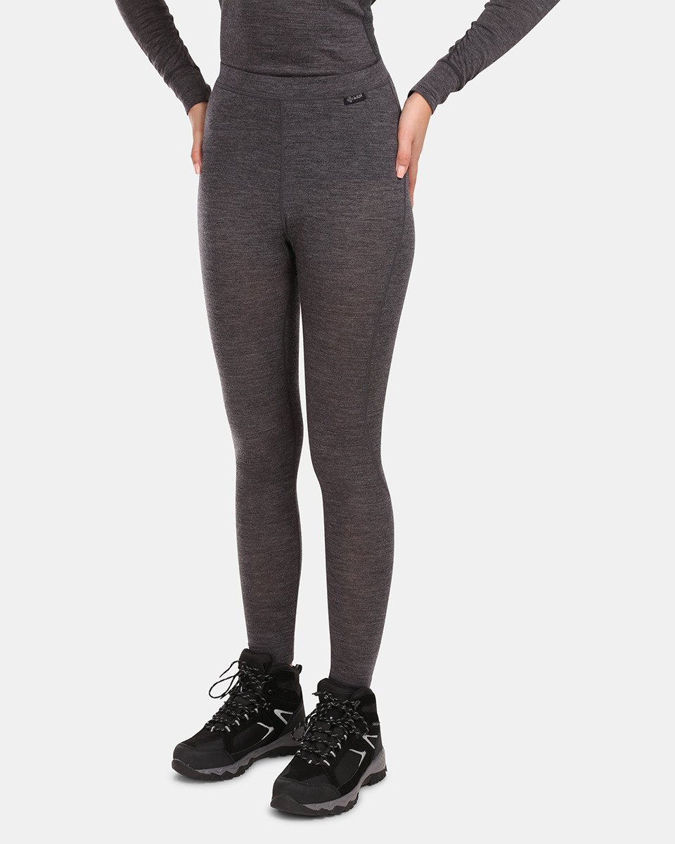 Dámské termo kalhoty z merino vlny kilpi mavora bottom-w tmavě šedá 36