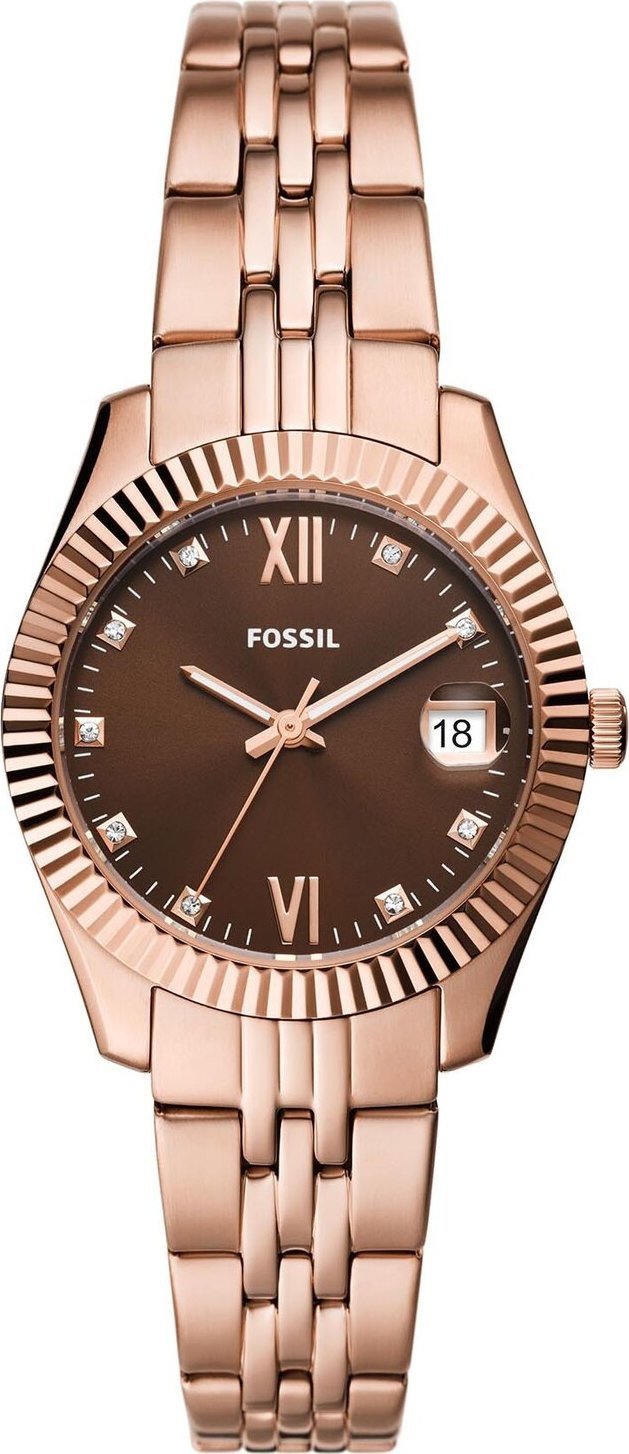 Hodinky Fossil Scarlette Mini ES5324 Brown/Rose Gold