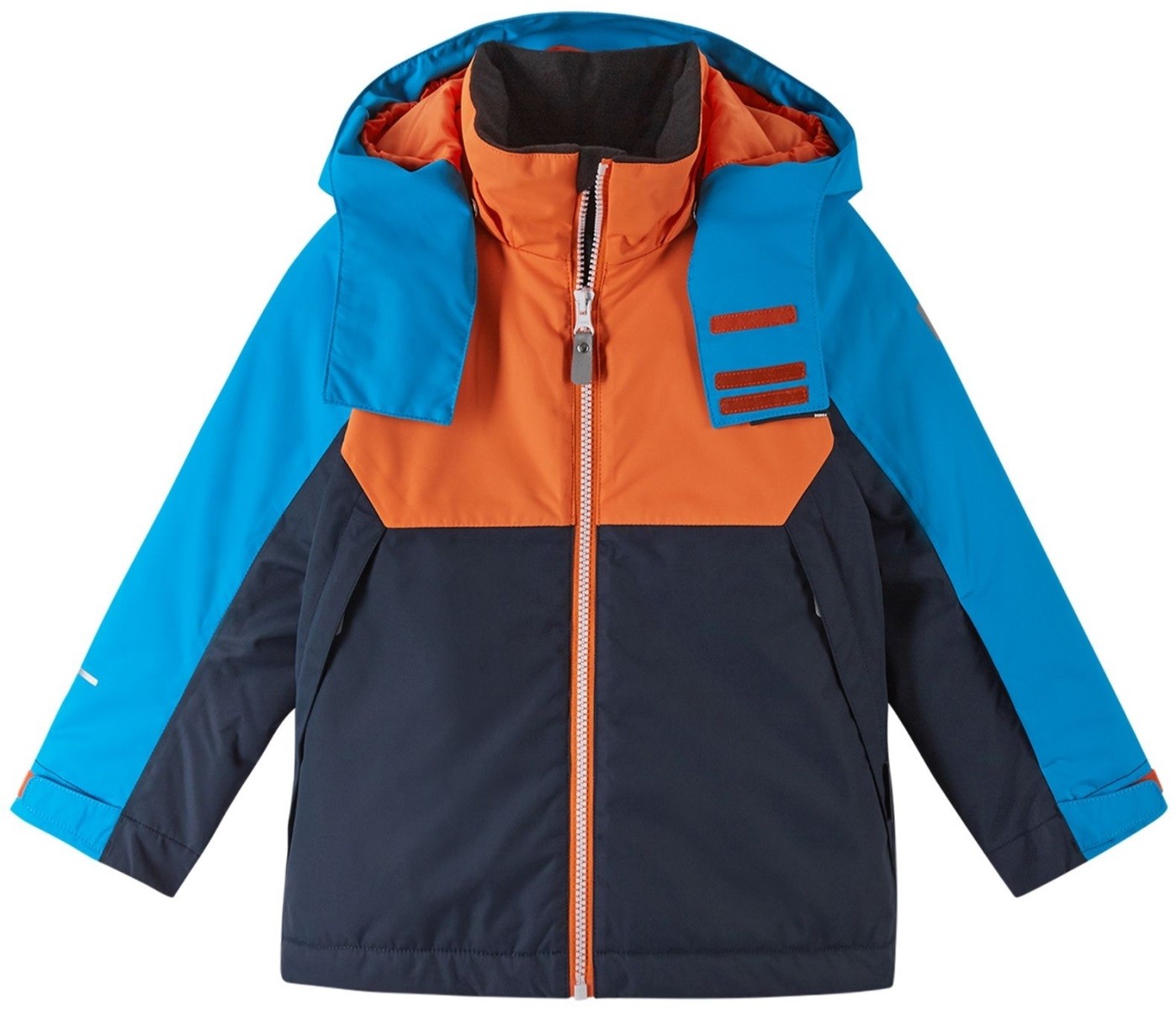 Chlapecká zimní lyžařská bunda reima autti modrá/oranžová 140