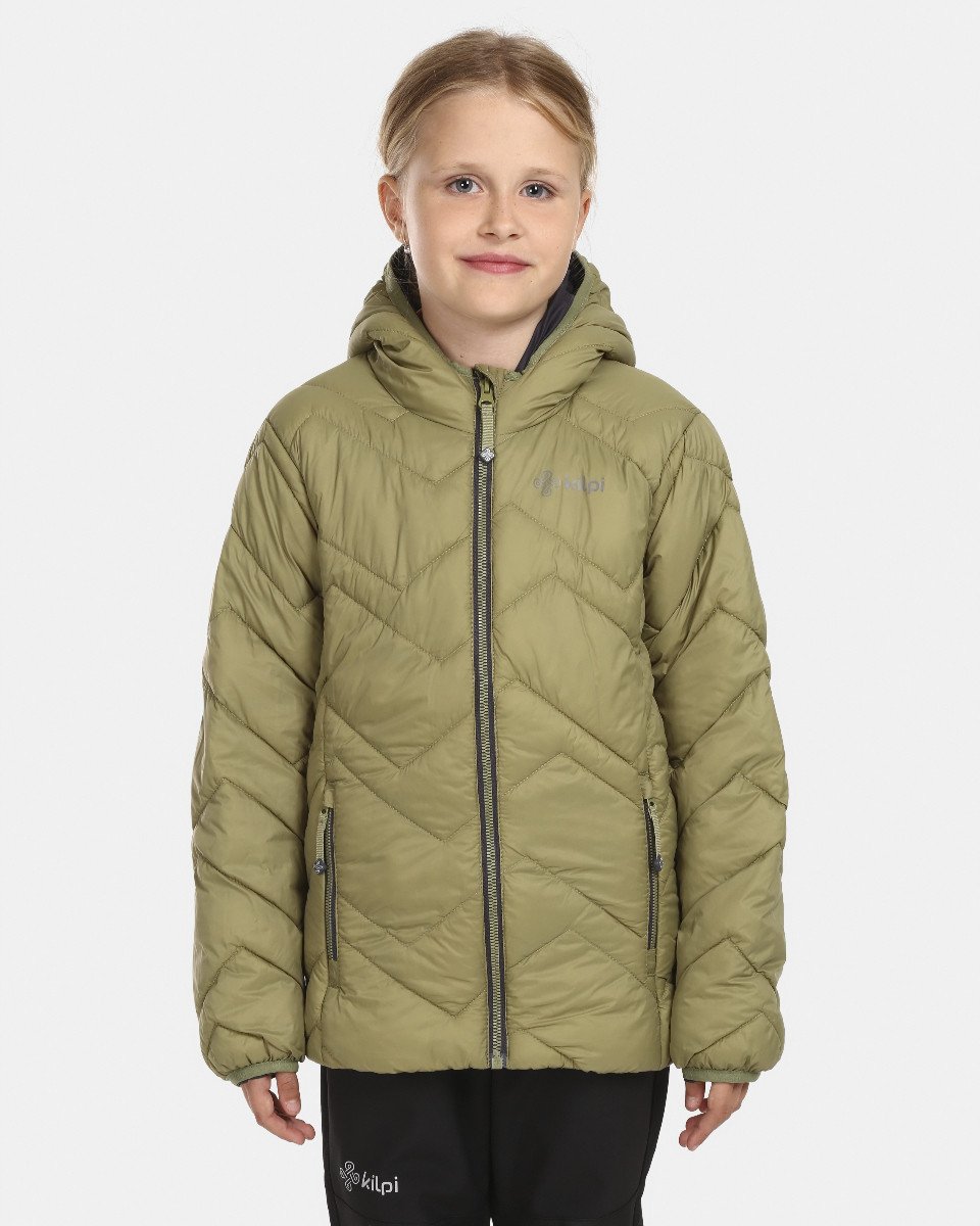 Dětská zateplená bunda kilpi rebeki-j zelená 122-128