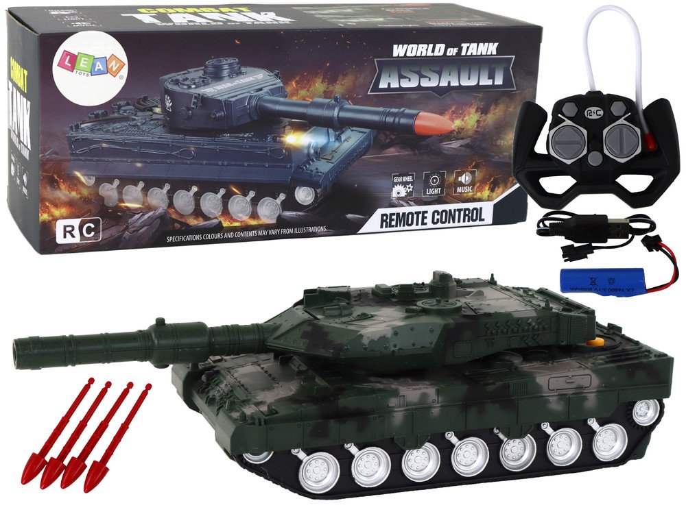 mamido Tank na dálkové ovládání RC Remote control zelený