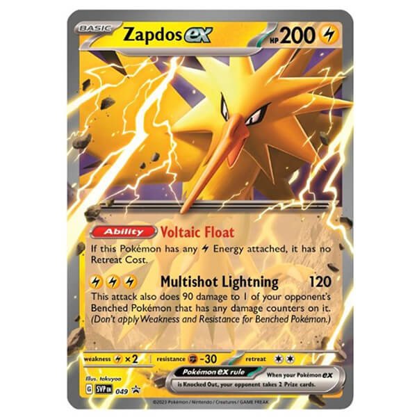 Pokémon JUMBO karta 151 Zapdos ex