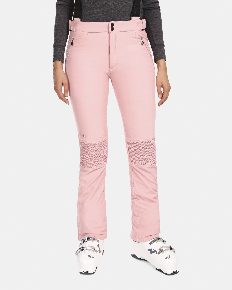 Dámské softshellové lyžařské kalhoty kilpi dione-w světle růžová 36s