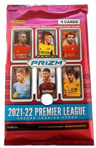 2021-2022 Panini Prizm Premier League Retail Balíček - fotbalové karty