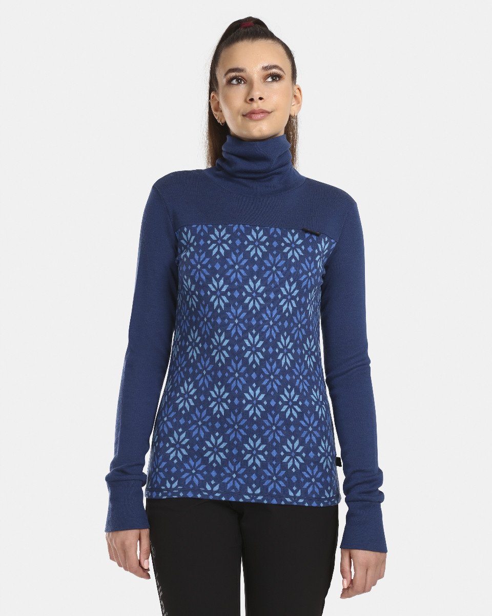 Dámský rolák z merino vlny kilpi jannu-w tmavě modrá 36