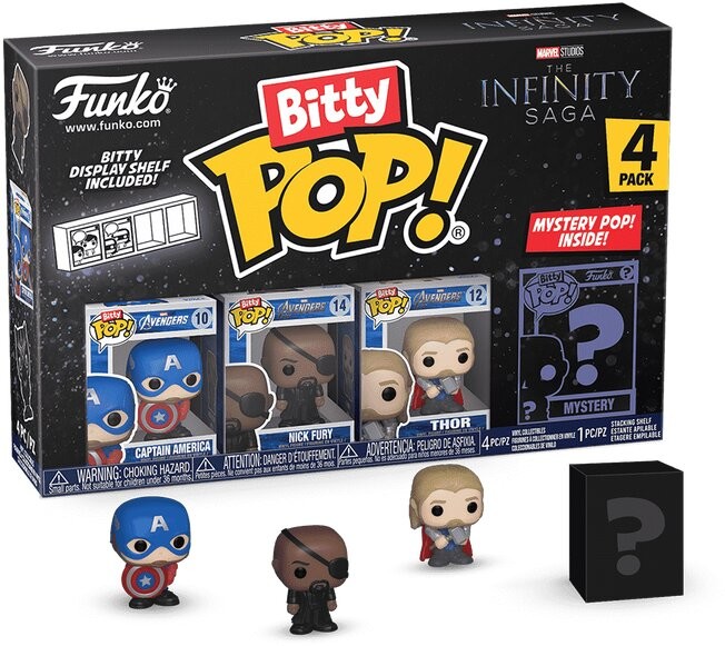 Figurka Funko Bitty POP! Marvel - Infinity Saga Captain America 4-pack - 0889698715034