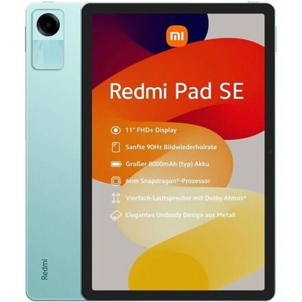 Xiaomi Redmi Pad SE barva Mint Green paměť 8GB/256GB