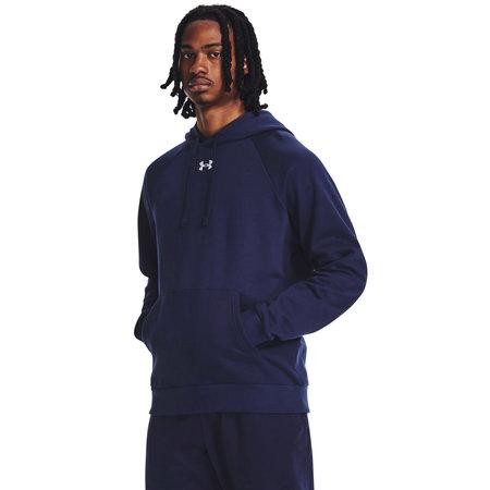 Under Armour Pánská mikina Rival Fleece Hoodie midnight navy M, Tmavě, modrá