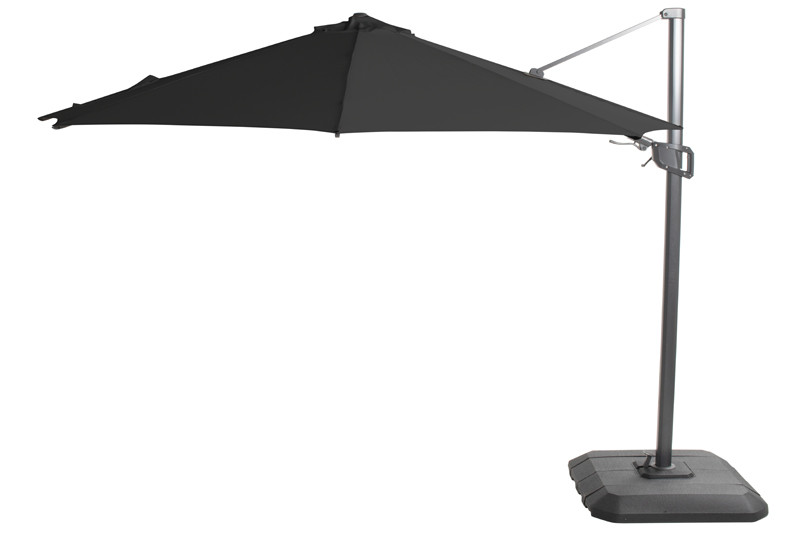 Hartman Zahradní slunečník Shadowflex 300cm s bočním stíněním, royal grey
