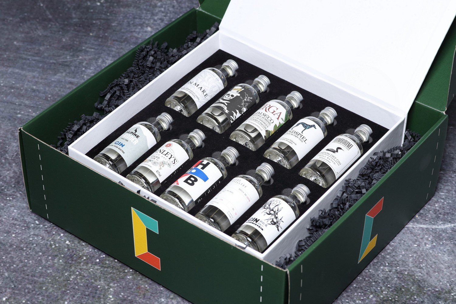 Degustační set 10 luxusních ginů