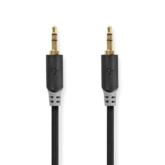 NEDIS ND-CABW22000AT10 STEREO AUDIO KABEL, 3,5MM, ZASTRCKA, 3,5MM ZASTRCKA, POZLACENÁ, 1M