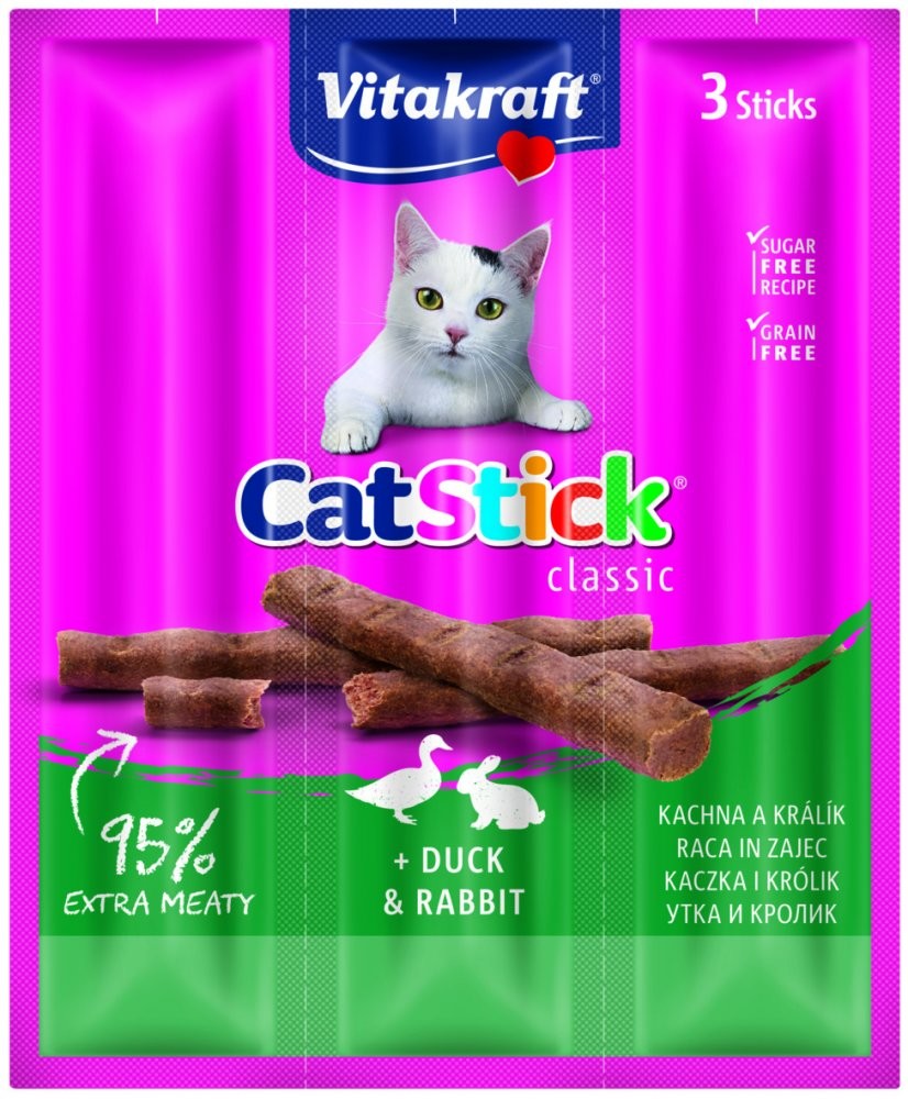 VITAKRAFT CAT STICK MINI KRALIK-KACICE 3X6G, 2418200