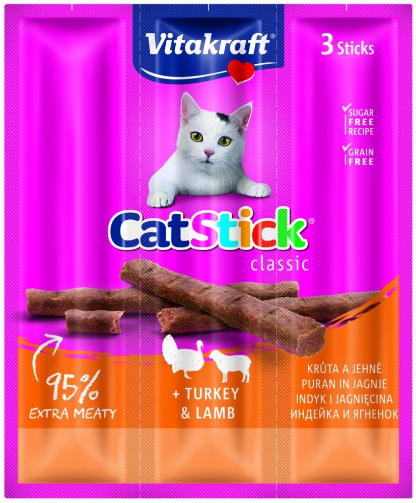 VITAKRAFT CAT STICK MINI MORKA-JEHNA 3X6G, 2418202