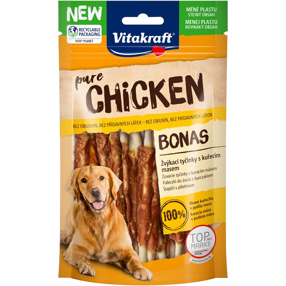 VITAKRAFT CHICKEN BONAS TYCINKY KUŘECÍ 80 G, 58581