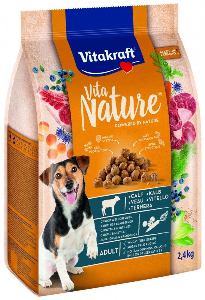 VITAKRAFT VITA NATURE SUCHE KRMIVO TĚLACÍ 2,4 KG, 2335948