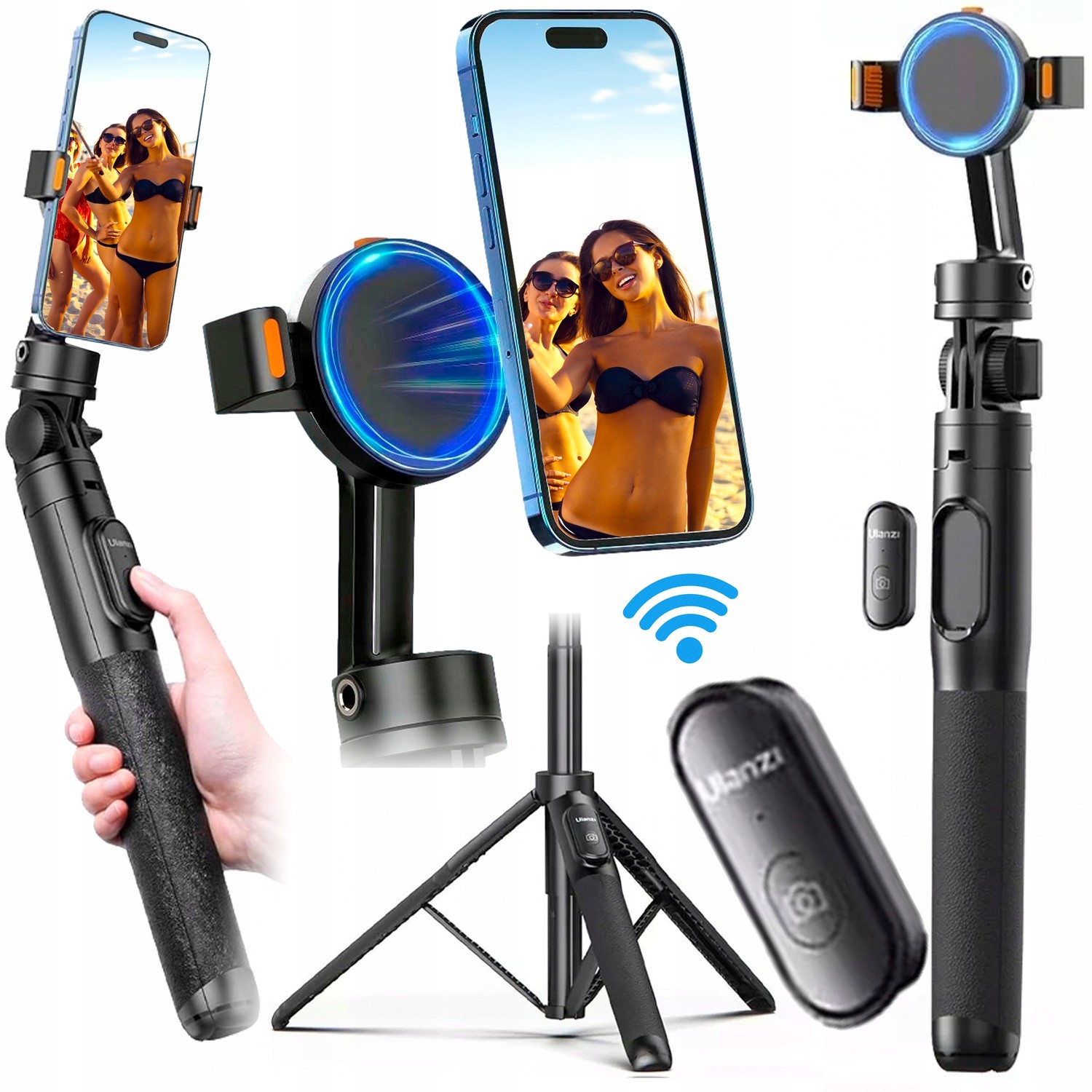 Selfie Tyč Tripod Stativ Bluetooth Dálkové Ovládání Pro Iphone 15 14 13 12 11
