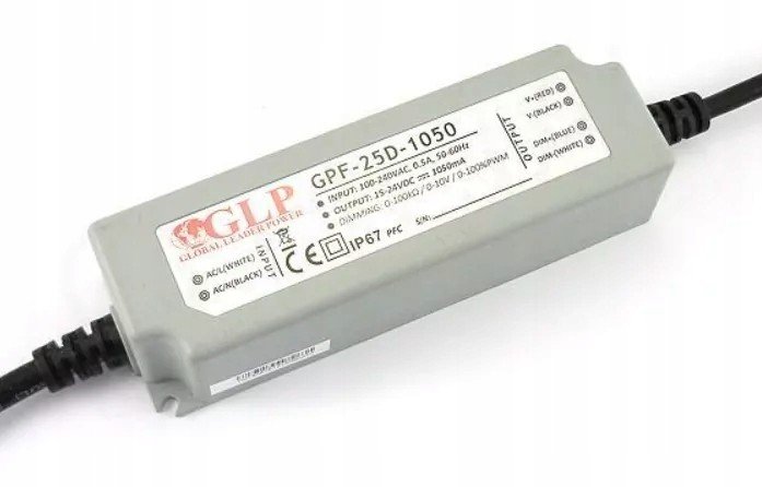 Napájecí Zdroj Glp 25W 1.05A 26V IP67 GPF-25D-1050