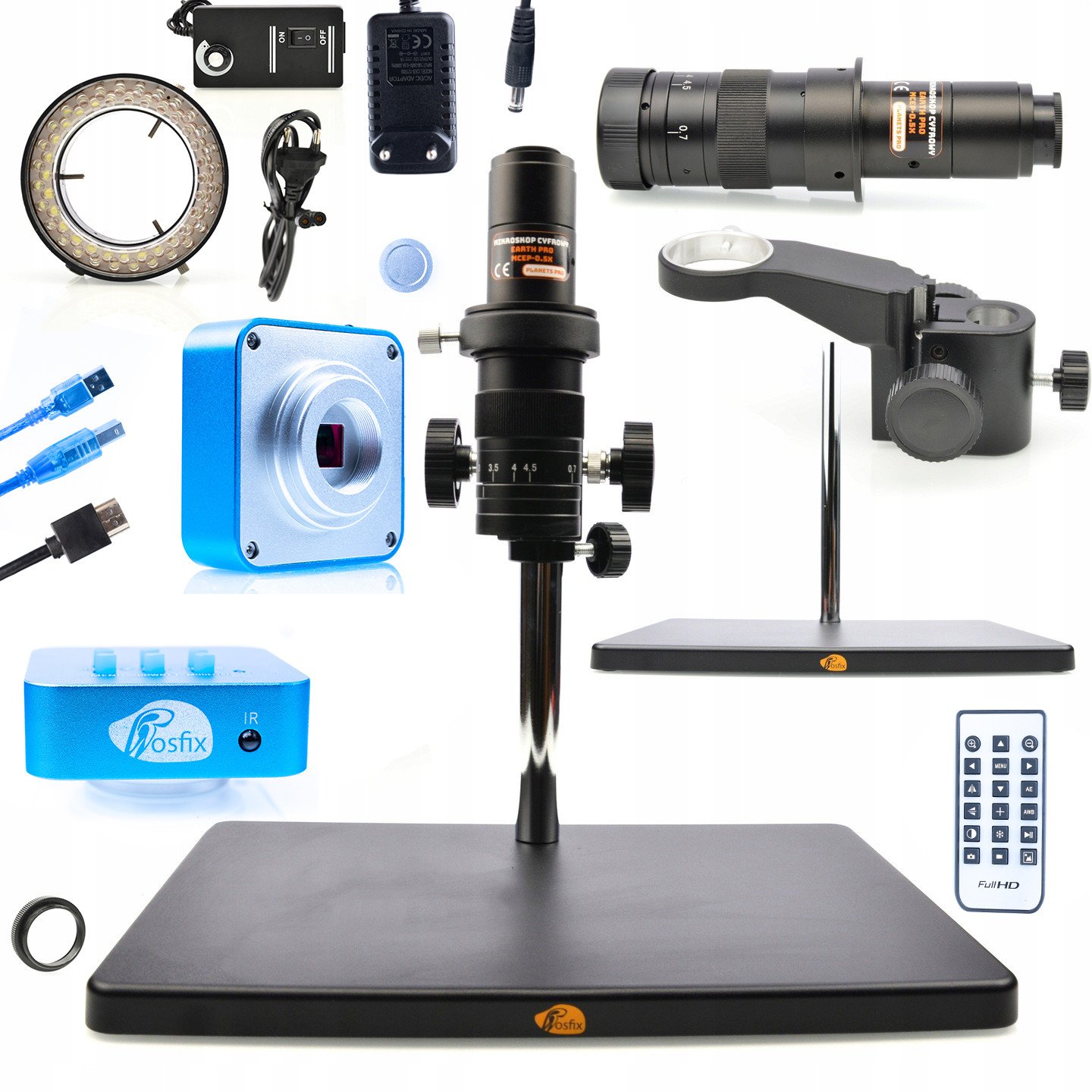 Digitální Mikroskop Pro Pájení Sony Kamera Rosfix 4K 16MP Sada Planets Pr
