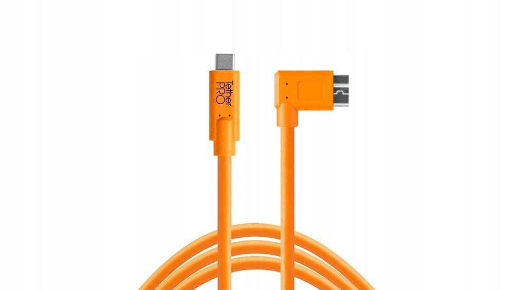 Tether Tools USB kabel  USB-C (TM) zástrčka, USB Micro-B 3.0 zástrčka  4.60 m oranžová  CUC33R15-ORG