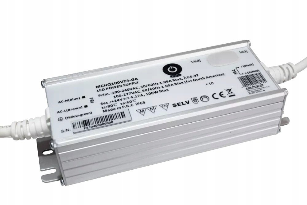 Napájecí Zdroj Pos 4.1A 100W 24V IP65 MCHQ100V24-GA