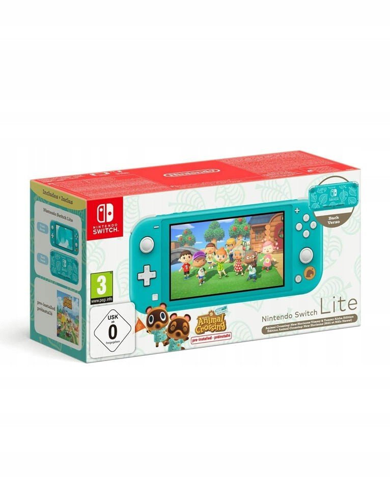 Konzole Nintendo Switch Lite Tyrkysová Hra Animal Crossing New Horizons