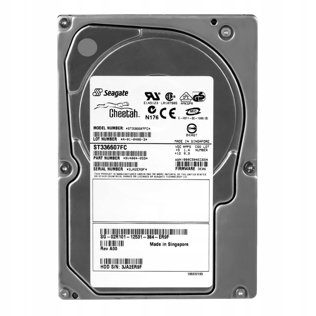 Dell 02R101 36GB 10K 4MB Fc 3,5'' ST336607FC