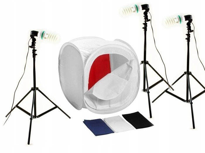 Studio sada pro bezstínovou fotografií 3x400W 80x