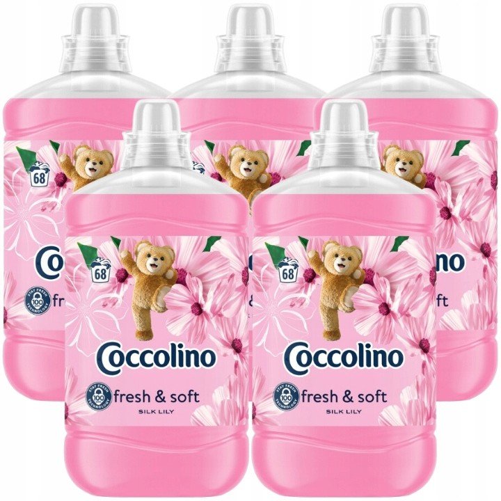 Coccolino Silk Lily aviváž Fresh & Soft 5x1,7L 340 praní