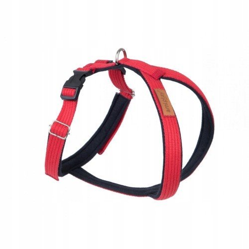 Amiplay Postroj pro psa nastavitelný Grand Soft série Cotton vel. M Červený