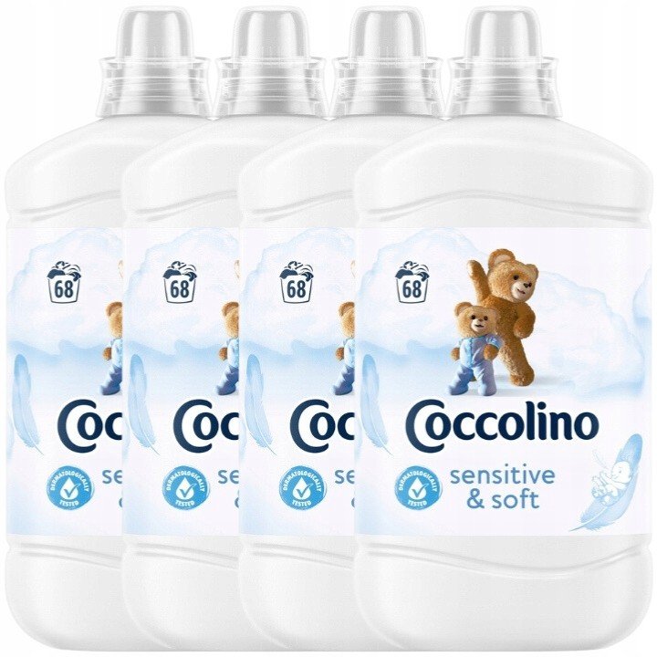 Coccolino Sensitive aviváž Fresh & Soft 4x1,7L 272 praní