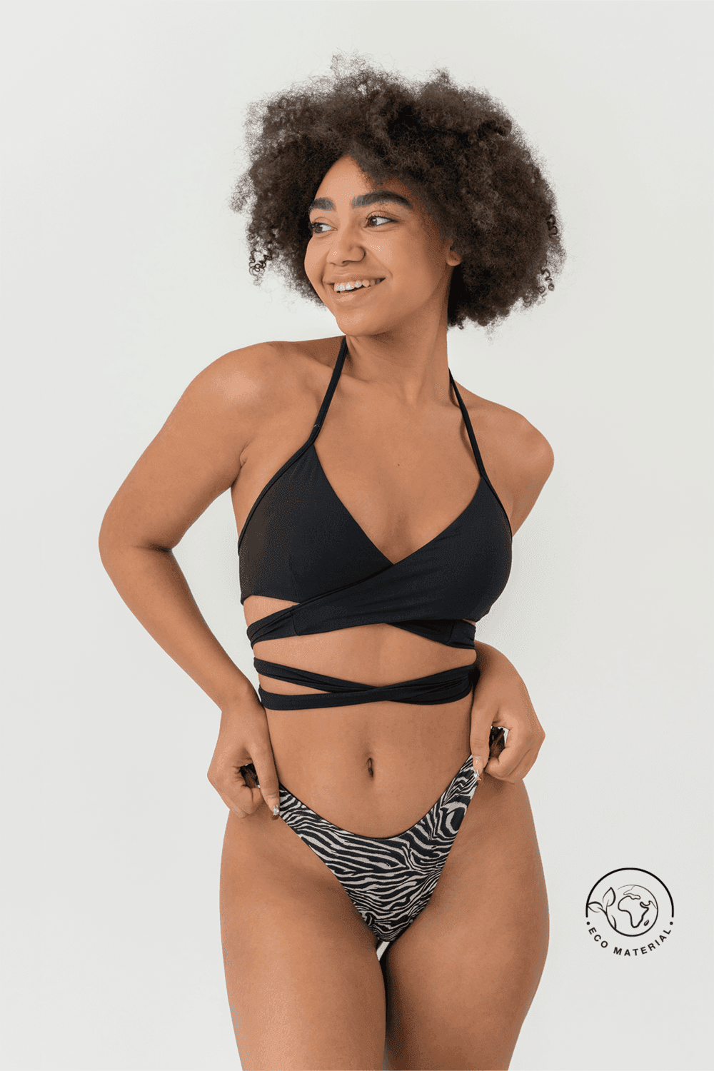 Nebbia Vitoria Bikini Bottom Zebra