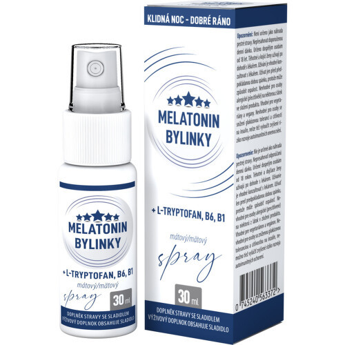 Melatonin Bylinky mátový spray 30 ml