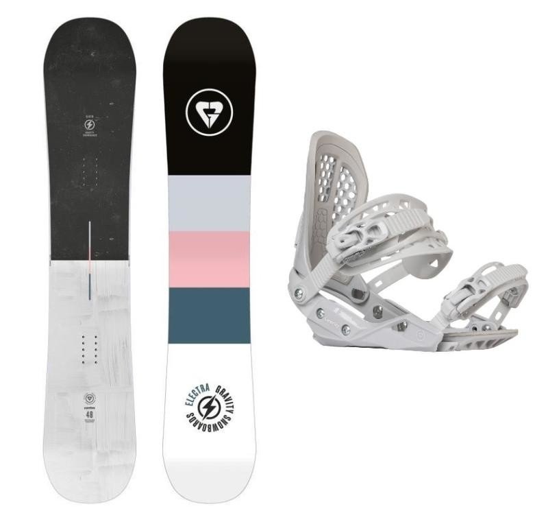 Gravity Electra 23/24 dámský snowboard + Gravity G2 Lady white vázání + sleva 500,- na příslušenství