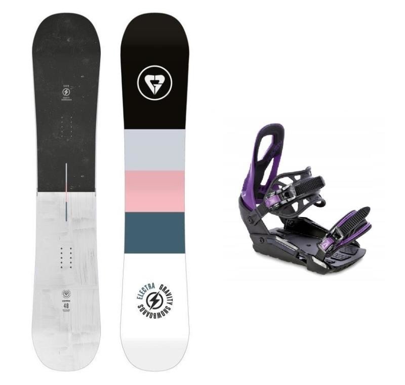 Gravity Electra 23/24 dámský snowboard + Raven S230 Black/violet vázání