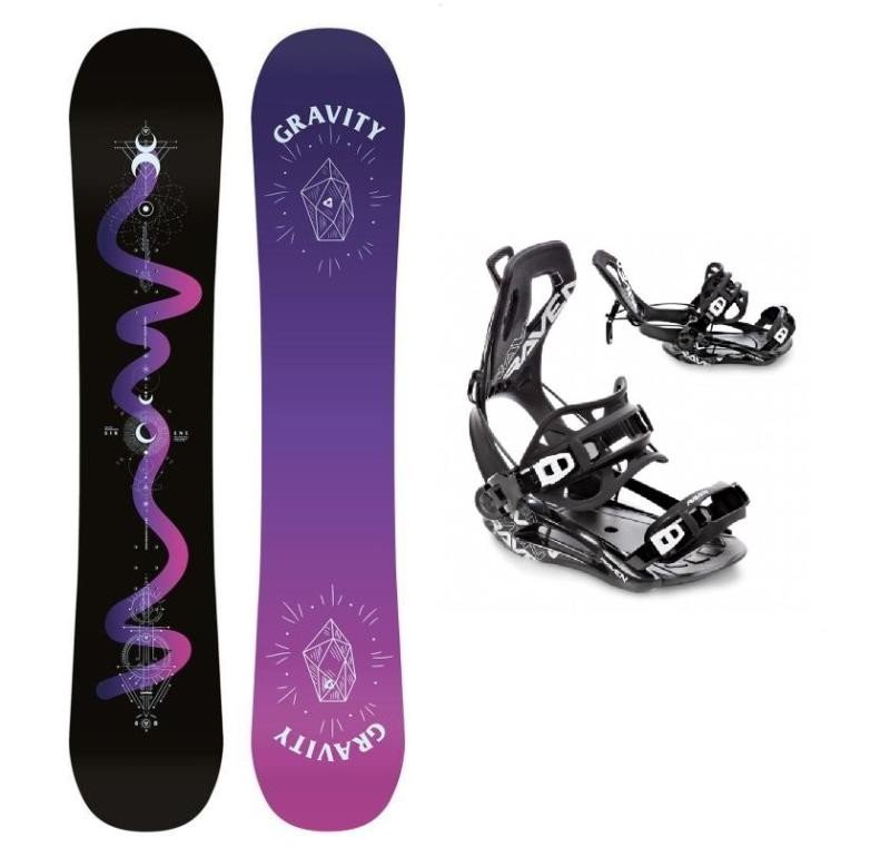 Gravity Sirene Black 23/24 dámský snowboard + Raven FT360 black vázání