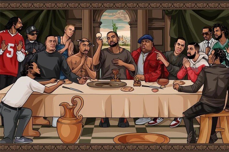 PYRAMID Plakát, Obraz - The Last Supper Of Hip Hop, (61 x 91.5 cm)