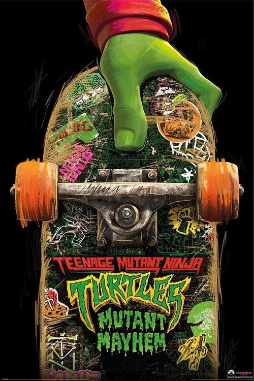 PYRAMID Plakát, Obraz - Teenage Mutant Ninja Turtles: Mutant Mayhem - Skate Board, (61 x 91.5 cm)